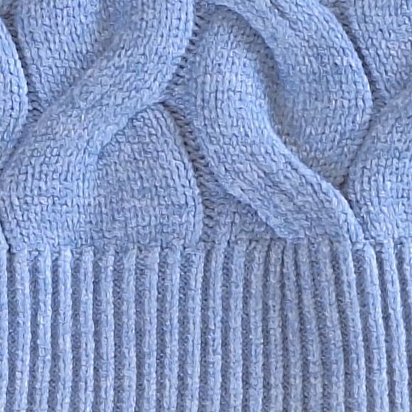 NWT Philosophy Preppy Cozy Chunky Cable Knit Sweater Pullover Blue L SOFT NEW - Picture 7 of 15